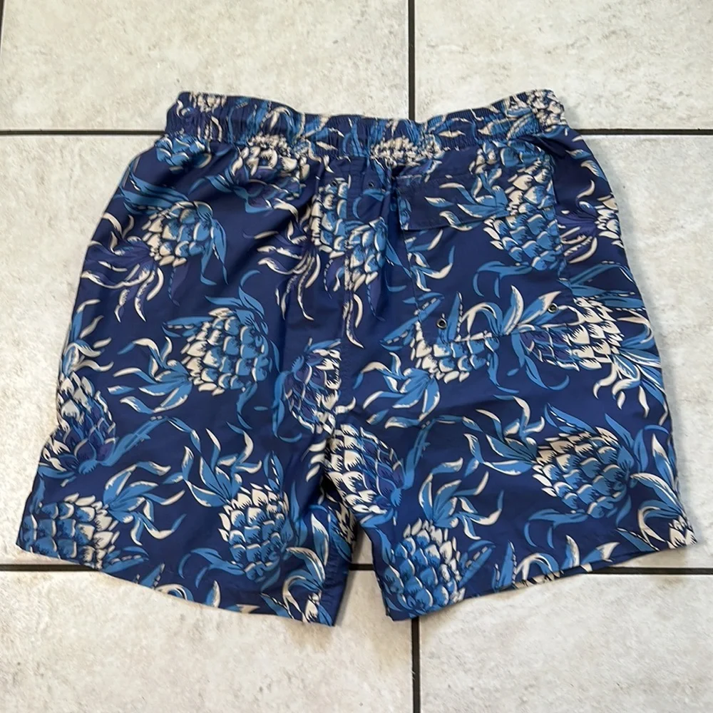 Brooks‎ Brothers Blue Pineapple Swim Trunks
